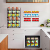 Can Rack Organizer, Stackable Pantry Organizer Can Storage Dispenser Holds up to 42 Cans for Kitchen Cabinet or Counter-Top, Bronze