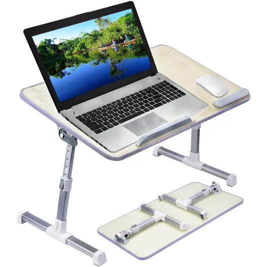 17 Inch Laptop Desk, Lap Desk for Bed, Adjustable Laptop Table for Bed, Notebook Computer Stand for Reading Writing on Bed Couch Sofa Floor