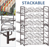 Can Rack Organizer, Stackable Pantry Organizer Can Storage Dispenser Holds up to 42 Cans for Kitchen Cabinet or Counter-Top, Bronze