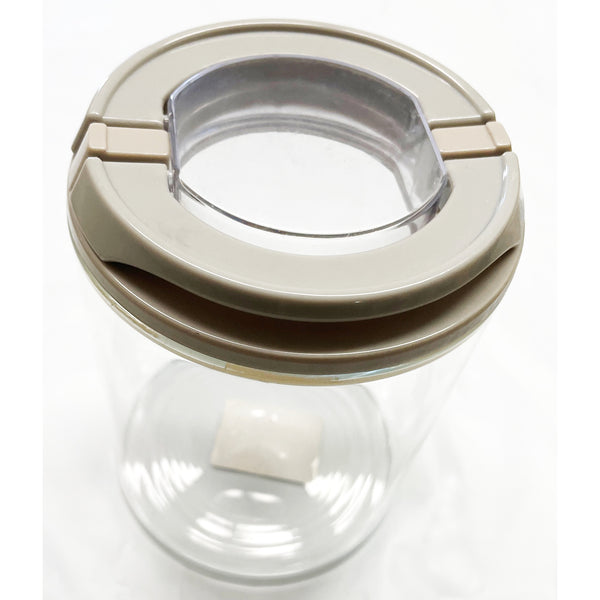 Circular Airtight Food Storage Container Jar, Stackable 0.7L (700ml)