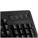 i-rocks K27WF-BK Fingerprint Biometric Keyboard, Black USB