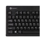 i-rocks K27WF-BK Fingerprint Biometric Keyboard, Black USB